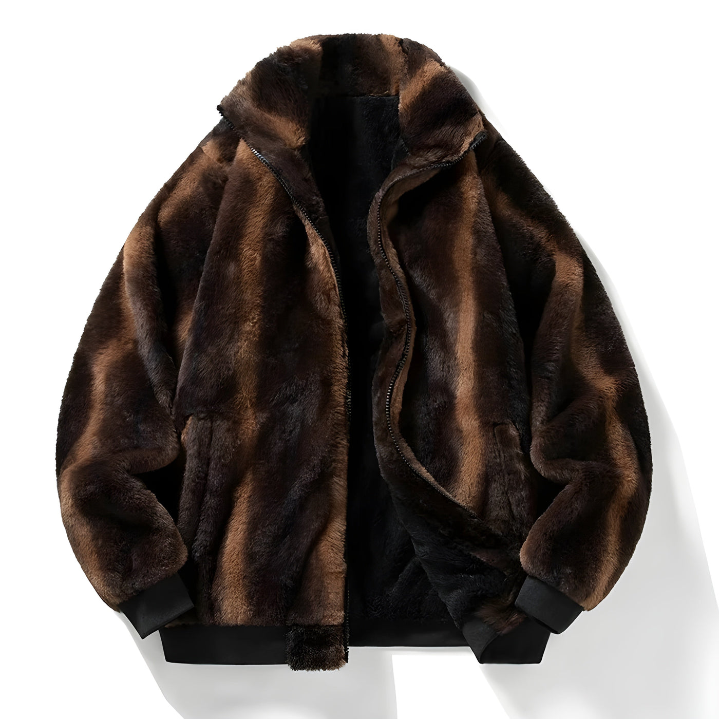 Retro Faux Fur Bomber